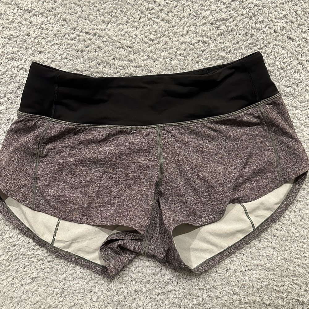 Women's Heathered Black Shorts